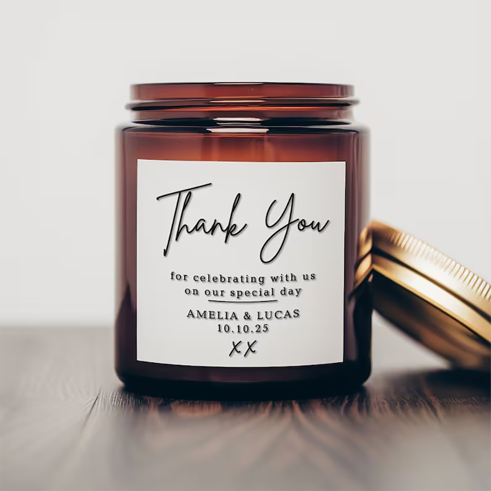 개인화 된 사각형 스티커 와인 또는 양초 라벨 향기로운 - Personalised Candle Label 리뷰 및 가격