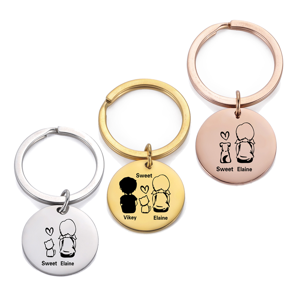 가족 맞춤형 키체인, 이름 각인 키링, 스테인리스 스틸 - Initial Ring Custom 리뷰 및 가격