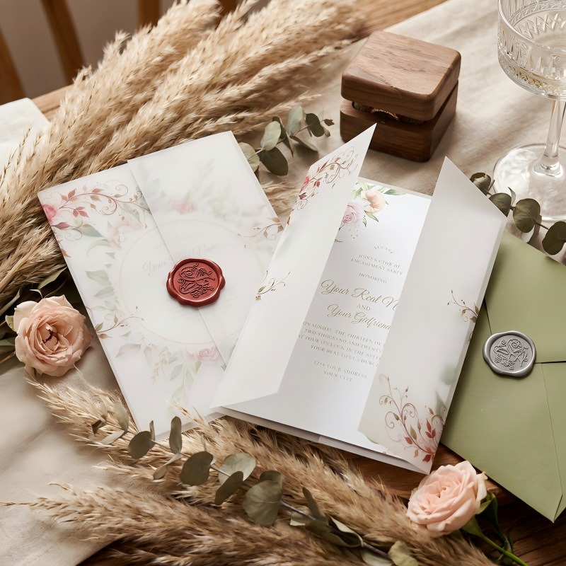 50pcs 13x18cm 초대장용 반투명 봉투 엽서 선 - Wax Seal Letter Kit 리뷰 및 가격